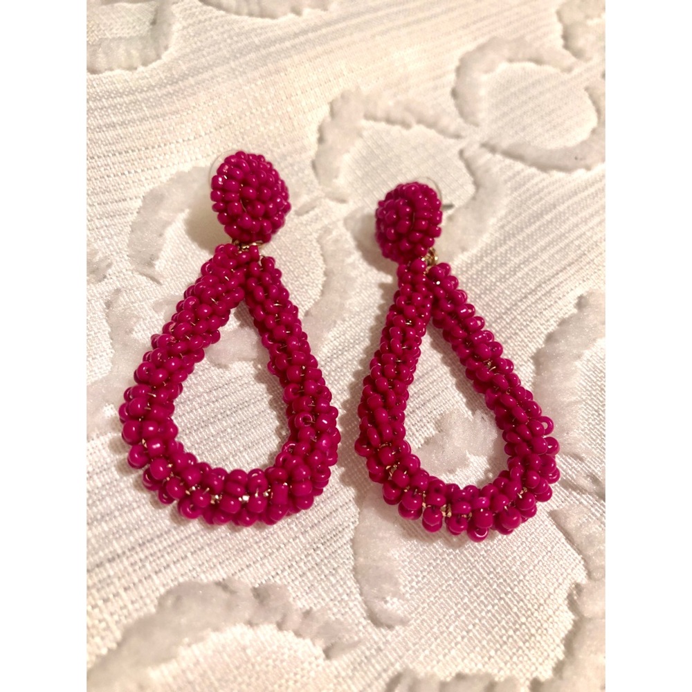 Beaded Statement Earrings (Francesca’s)